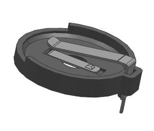 CR2450 lítium érmeelemtartók DIP/THM